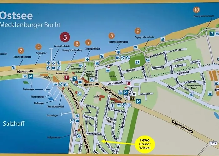 In - Nahe Salzhaff & Ostsee - Mit Gartenterrasse דירה רריק